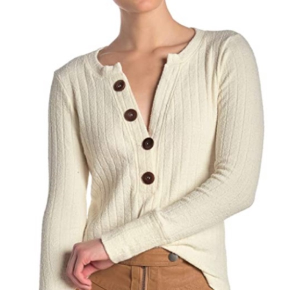 Free People Oliver Henley Long Sleeve  size XS
